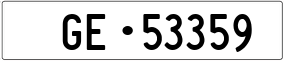Trailer License Plate